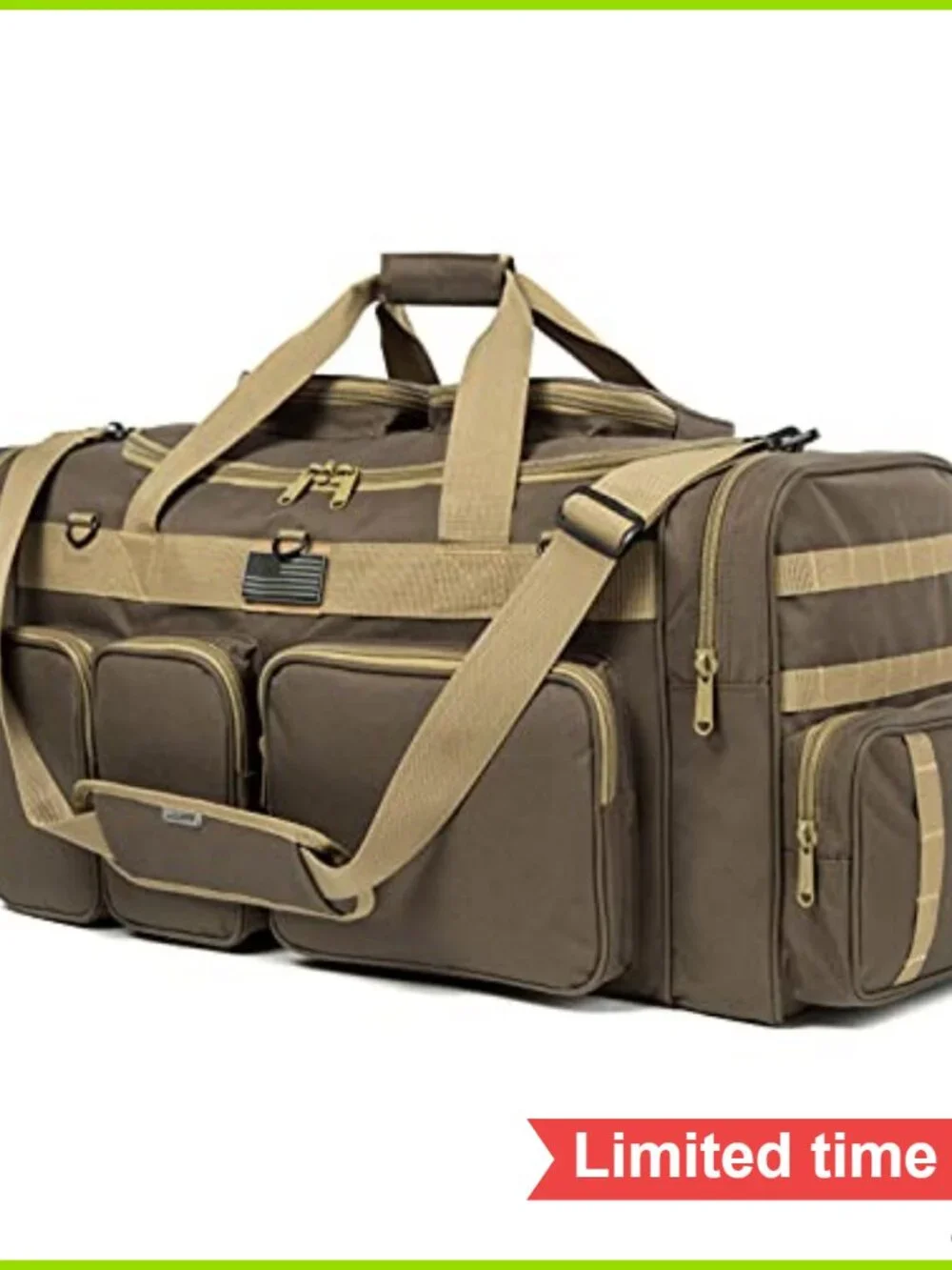 Tactical Range Duffel Heavy Duty Large Travel Sports Gym Bag 33